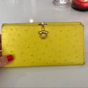 ITALIAN LEATHER WALLET YELLOW